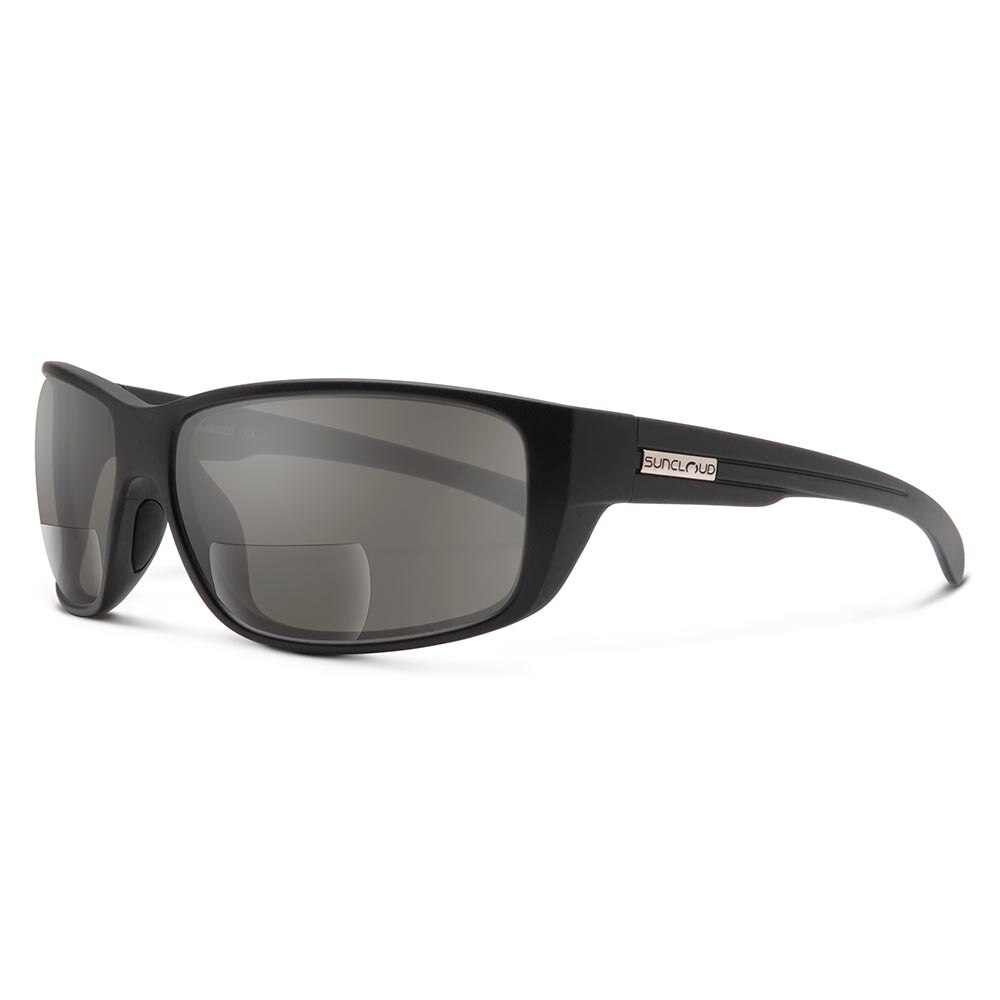 Suncloud Milestone Reader Sunglasses Polarized in Matte Black with Grey